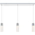 Elegant Lighting Constellation 3 Light 36" Wide LED Suspension Linear Pendant Chrome
