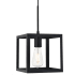 Elegant Lighting Resolute Single Light 8" Wide Mini Pendant Black