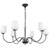 Elegant Lighting Eclipse 6 Light 37" Wide Chandelier Black