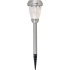 Elegant Lighting Fae 4" Wide Solar LED Center Mount Path Light - Pack of 6 Silver