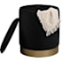 OT1015 storage ottoman in Black
