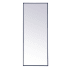 Elegant Lighting Eternity 24" W x 60" H Rectangular Framed Bathroom Wall Mirror Black