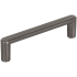 Elements Gibson 3-3/4" Center to Center Soft Square Cabinet Handle / Drawer Pull Brushed Pewter