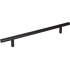 Elements Naples 7-9/16" (192mm) Center to Center Solid Steel Cabinet Bar Handle / Drawer Bar Pull with Mounting Hardware Matte Black