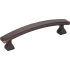 Elements Hadly 3-3/4 Inch Center to Center Curved Square Bar Cabinet Handle / Drawer Pull Brushed Oil Rubbed Bronze