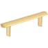 Elements William 3 Inch Center to Center Bar Cabinet Pull Brushed Gold