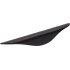 Elements Verona 3" Center to Center 5-3/4" Long Elegant European Style Cabinet Cup Pull / Drawer Cup Pull Matte Black