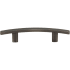 Elements Thatcher 3" Center to Center Curved Bar Cabinet Handle / Drawer Pull with Mounting Hardware Brushed Pewter