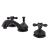 Elements Of Design Double Handle 8" to 16" Widespread Bathroom Faucet with American Cross Handles from the St. Louis Collection Oil Rubbed Bronze