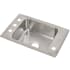 Elkay Lustertone 25" Drop In Single Basin Stainless Steel Utility Sink 2 Faucet Holes