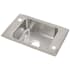 Elkay Lustertone 31" Drop In Single Basin Stainless Steel Utility Sink 2 Faucet Holes