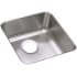 Elkay Lustertone 14-1/2" Undermount Single Basin Stainless Steel Kitchen Sink Stainless Steel