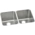 Elkay Gourmet 31-1/4" Double Basin 18-Gauge Stainless Steel Kitchen Sink for Undermount Installations with 50/50 Split and SoundGuard Technology Stainless Steel