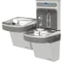 Elkay EZH20 36-1/4" Wall Mounted Bi-Level Station Hands Free Bottle Filler Combo - Cooler Operated Stainless Steel