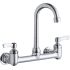 Elkay 1.5 GPM Wall Mounted Double Handle Laundry Faucet with Metal Handles Chrome