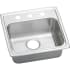 Elkay Gourmet 19-1/2" Single Basin Drop In Stainless Steel Kitchen Sink 1 Faucet Hole