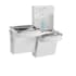 Elkay ezH2O Bi-Level Wall Mounted Drinking Fountain with Hands Free Bottle Filling Station and Water Cooler Arctic White
