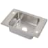 Elkay Pacemaker 25" Single Basin Drop In Stainless Steel Utility Sink 4 Faucet Holes