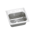 Elkay Celebrity 17" Drop In Single Basin Stainless Steel Kitchen Sink 1 Faucet Hole