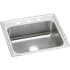 Elkay Celebrity 22" Drop In Single Basin Stainless Steel Kitchen Sink 3 Faucet Holes