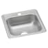 Elkay Dayton 17" Drop In Single Basin Stainless Steel Bar Sink 1 Faucet Hole