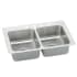 Elkay Gourmet Kitchen Sink 33" x 20" Stainless Steel Drop In Double Basin with a 5-1/2" Basin Stainless Steel