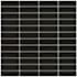 Emser Tile Catch - 11" x 12" Linear Wall Tile - Glossy Visual - Sold by Sheet (1.41 SF/Sheet) Black