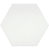 Emser Tile Rhythm - 11" x 13" Hexagon Floor and Wall Tile - Matte Visual - Sold by Carton (10.75 SF/Carton) White