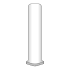 Emser Tile Perspective Pure - 1" x 6" Cove Base Corner Floor and Wall Tile - Unpolished Porcelain Visual Perspective Pure Taupe