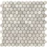 Emser Tile Marble - 12" x 12" Hexagon Geometric Mosaic Wall Tile - Honed Stone Visual - Sold by Piece (0.97 SF/Sheet) Cream