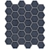 Emser Tile Savvy - 11" x 12" Geometric Floor and Wall Tile - Glossy Visual - Sold by Sheet (0.94 SF/Sheet) Navy