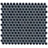 Emser Tile Savvy - 11" x 12" Penny Floor and Wall Tile - Glossy Visual - Sold by Sheet  (0.97 SF/Sheet) Navy