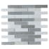 Emser Tile Volare - 12" x 12" Square Linear Mosaic Wall Tile - Glossy Tile Visual - Sold by Piece (0.95 SF/Sheet) Nebbia