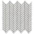 Emser Tile Regala - 11" x 11" Chevron Wall Tile - Glossy Visual - Sold by Sheet  (0.85 SF/Sheet) Gift