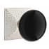 Ebony Knob Hammered Rosette