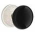 Ebony Knob Lancaster Rosette