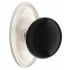 Ebony Knob Oval Rosette