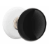 Ebony Knob Porcelain Rosette