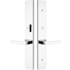 Emtek Brass Modern Door Configuration 2 or 4 Passage Multi Point Trim with American Cylinder Above Handle Polished Chrome