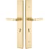 Emtek Brass Modern Door Configuration 5 Inactive Multi Point Trim with European Cylinder Below Handle Satin Brass