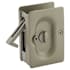 Emtek 3-1/2 Inch Solid Brass Privacy Mortise Pocket Door Lock for 1-3/8" Thick Doors Tumbled White Bronze