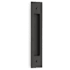 Emtek Modern Rectangular 8 Inch Center to Center Flush Door Pull Flat Black