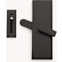 Emtek Modern Rectangular Surface Jamb Mounted Privacy Lock for Barn Doors Flat Black