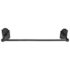Emtek Sandcast Bronze 24" Single Towel Bar Flat Black