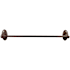Emtek 24" Tuscany Bronze Single Towel Bar Medium Bronze