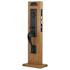 Emtek Rectangular Single Cylinder Keyed Entry Sandcast Bronze Monolithic Mortise Handleset Flat Black