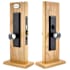 Emtek Harrison Single Cylinder Mortise Entry Set from the American Classic Collection Flat Black