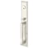 Emtek Melrose Double Cylinder Keyed Entry Brass Modern Handleset Satin Nickel