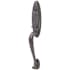Emtek Tuscany Monolithic Single Cylinder Keyed Entry Lost Wax Cast Bronze Handleset Medium Bronze