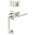 Emtek Baden Solid Brass Dummy Handleset Satin Nickel
